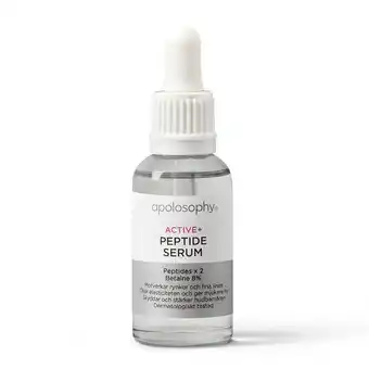 Apotek Hjärtat Apolosophy active+ peptide serum 30 ml erbjuda