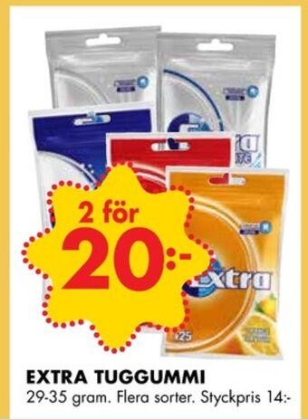 ÖoB Extra tuggummi erbjuda