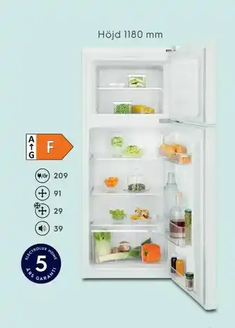 Electrolux Home KYL/FRYS LTB1AF14W0 H 1180 x B 481 x D 510 mm erbjuda