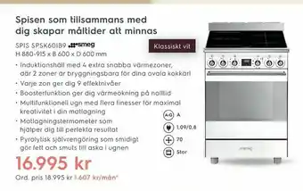 Electrolux Home SPIS SPSK60IB9 H 880-915 x B 600 x D 600 mm erbjuda
