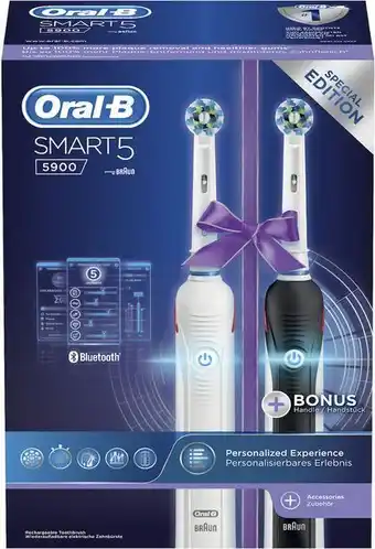 Apotek Hjärtat Oral-b smart 5 5900 eltandborste 2-pack erbjuda
