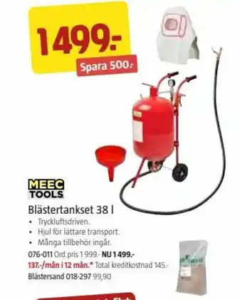 Jula Meec Tools Blästertankset 38 l erbjuda
