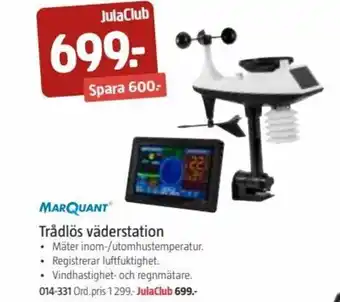 Jula Marquant Trådlös väderstation erbjuda