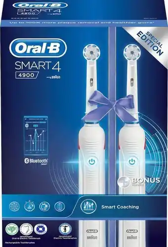 Oral-b smart 4 4900 eltandborste 2-pack