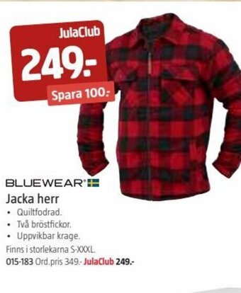 Jula Bluewear Jacka herr erbjuda