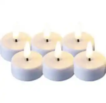 Värmeljus led med timer 6-pack
