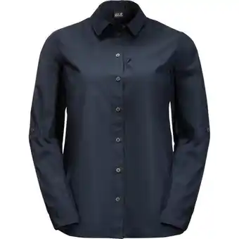 Outnorth Women's lakeside roll-up shirt night blue erbjuda
