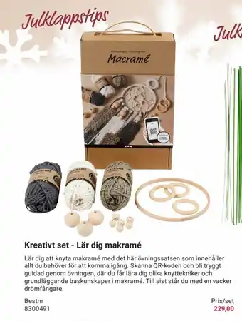 Office Depot Kreativt set- Lär dig makramé erbjuda