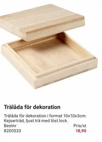 Office Depot Trälåda För Dekoration erbjuda