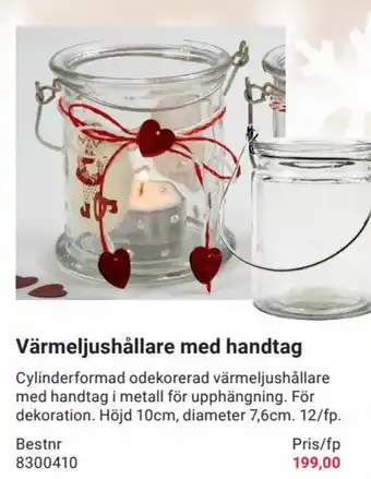Värmeljushållare Med Handtag