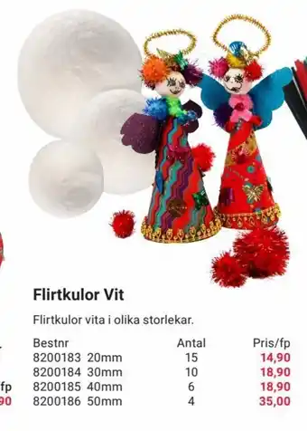 Flirtkulor Vit