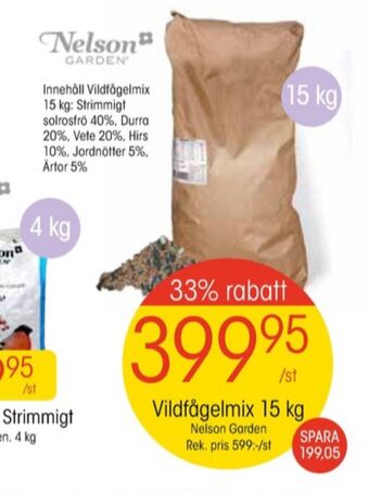 EKO Nelson garden vildfågelfrön erbjuda