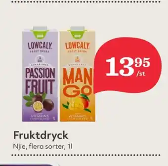 Hemköp Lowcally fruktdryck erbjuda