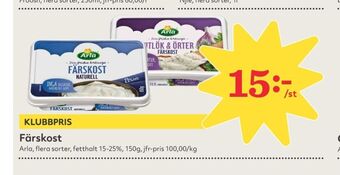 Hemköp Arla färskost erbjuda