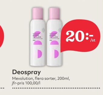 Hemköp Mevolution deodorant erbjuda