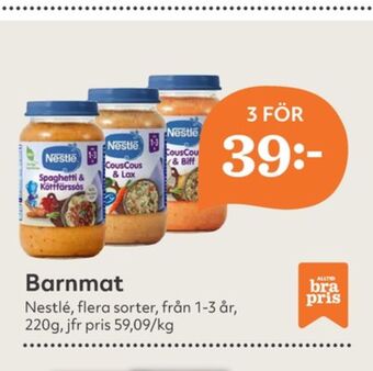 Hemköp Nestlé barnmat erbjuda