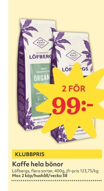 Hemköp Next generation kaffebönor erbjuda