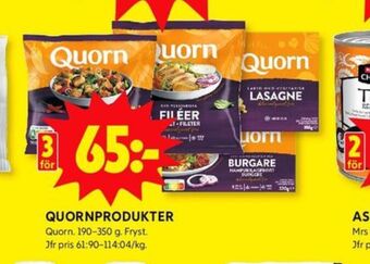 ICA Kvantum Quorn vegetarmat erbjuda
