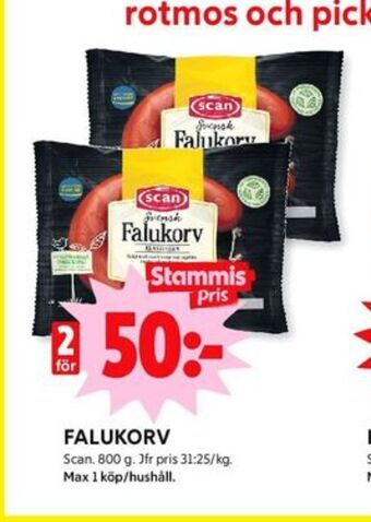ICA Kvantum Scan falukorv erbjuda