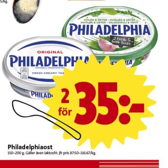 ICA Nära Philadelphia färskost erbjuda