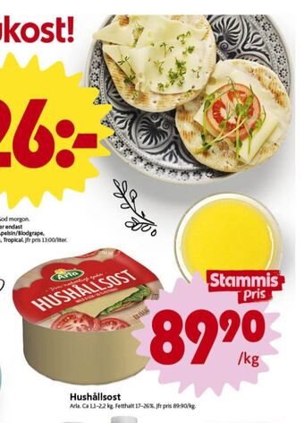 ICA Nära Arla hushållsost erbjuda
