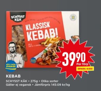Willys Schysst käk kebab erbjuda