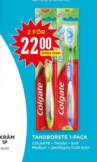 Willys Colgate tandborste erbjuda