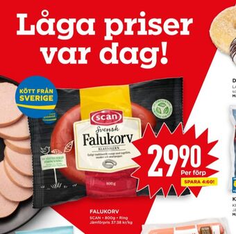 Willys Scan falukorv erbjuda