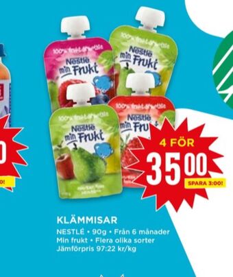 Willys Nestlé barnmat erbjuda