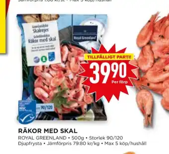 Royal greenland räkor med skal