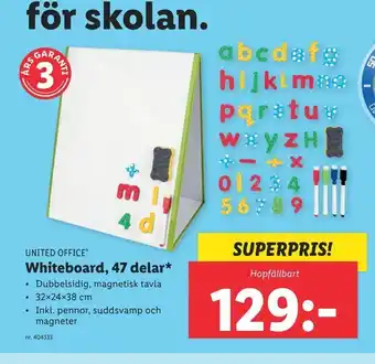 Lidl Whiteboard, 47 delar* erbjuda