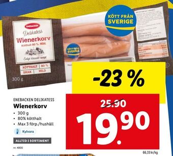 Lidl Wienerkorv erbjuda