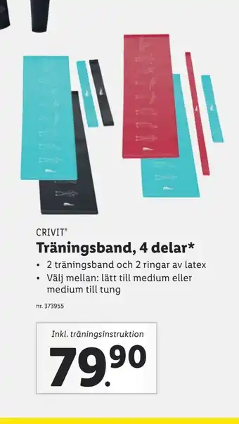 Lidl Träningsband, 4 delar erbjuda