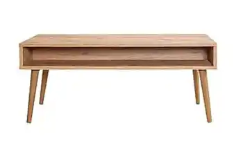 Furniturebox Stenbyn soffbord 110 cm med förvaring hylla oklahoma natur erbjuda