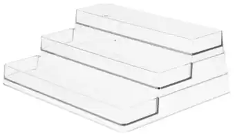 Clas Ohlson Hylla i 3 plan kylskåpsförvaring, 26 x 21,3 x 9 cm erbjuda