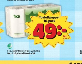 Östenssons Toalettpapper 16-pack erbjuda