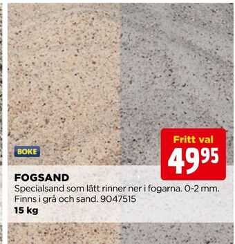 Jem&Fix Fogsand erbjuda