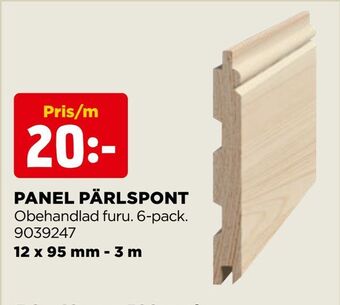 Jem&Fix Panel pärlspont erbjuda