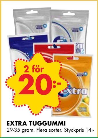 ÖoB Extra tuggummi erbjuda