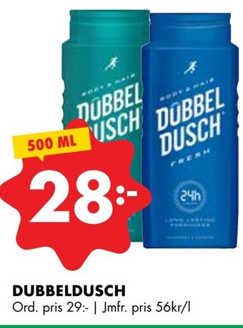 ÖoB Dubbeldusch erbjuda