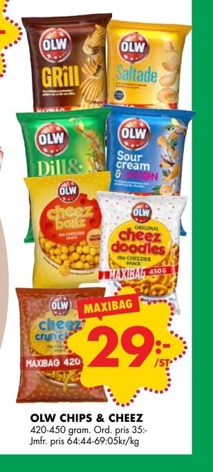 ÖoB Olw chips & cheez erbjuda