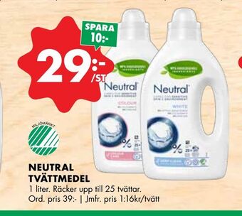 ÖoB Neutral tvättmedel erbjuda