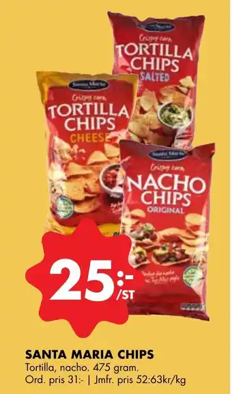 ÖoB Santa maria chips erbjuda
