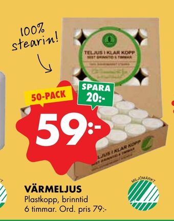 ÖoB Värmeljus erbjuda