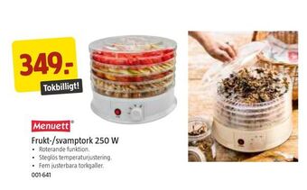 Jula Frukt-/svamptork 250 w erbjuda