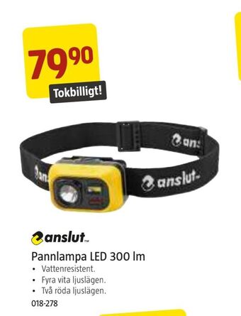 Jula Pannlampa led 300 lm erbjuda