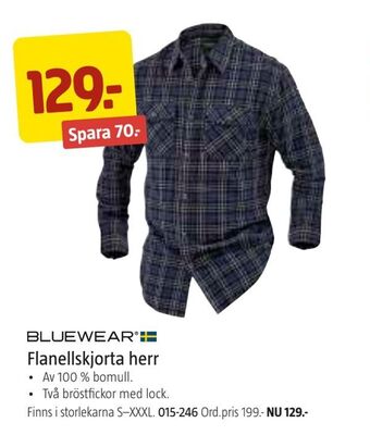 Jula Flanellskjorta herr erbjuda