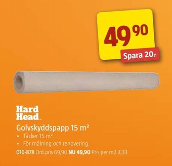 Jula Golvskyddspapp 15 m2 erbjuda