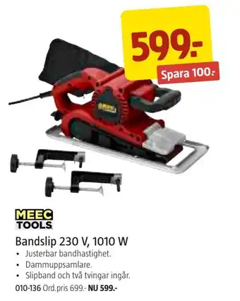 Jula Bandslip 230 v, 1010 w erbjuda