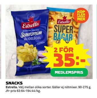Coop Extra Snacks erbjuda